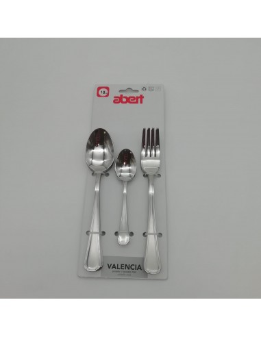 POSATERIA: vendita online CARTELLA 18 POSATE VALENCIA ABERT in offerta