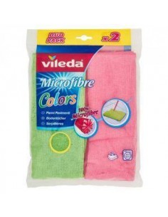 PANNI MICROFIBRA E PAVIMENTI: vendita online VILEDA PANNO PAVIMENTI MICROFIBRE COLORATI 2PZ FHP in offerta