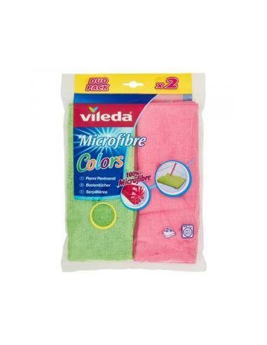 VILEDA PANNO PAVIMENTI MICROFIBRE COLORATI 2PZ FHP su Shop in Casa