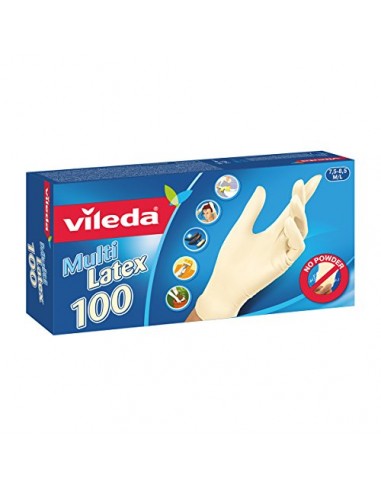 PANNI MICROFIBRA E PAVIMENTI: vendita online VILEDA GUANTI MULTI LATEX 100 PZ M/L FHP in offerta