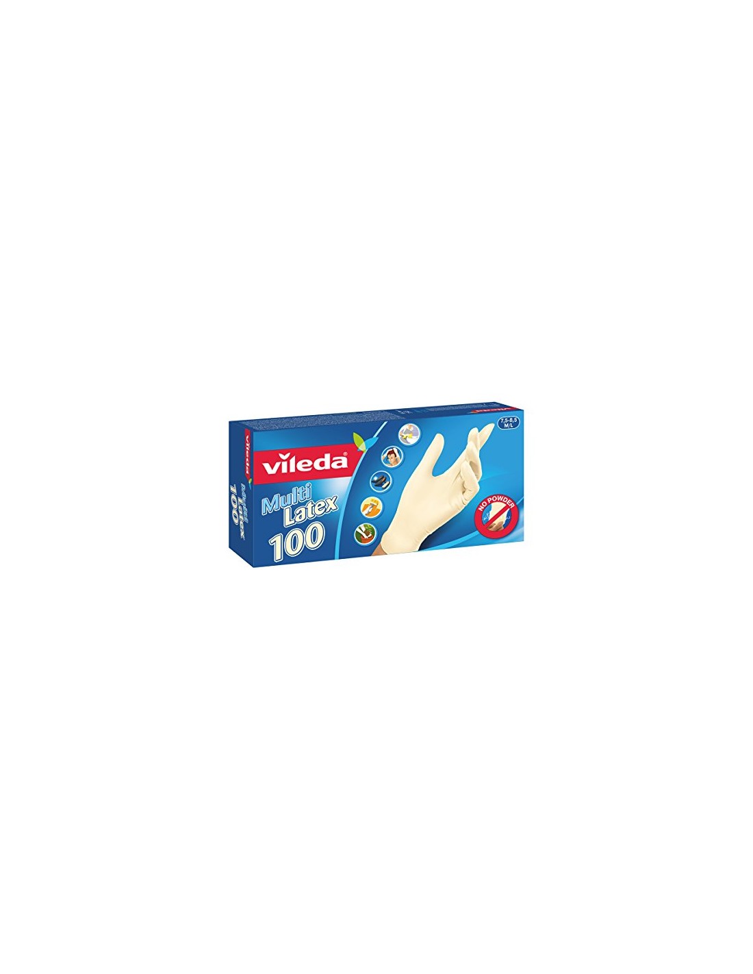 PANNI MICROFIBRA E PAVIMENTI: vendita online VILEDA GUANTI MULTI LATEX 100 PZ M/L FHP in offerta