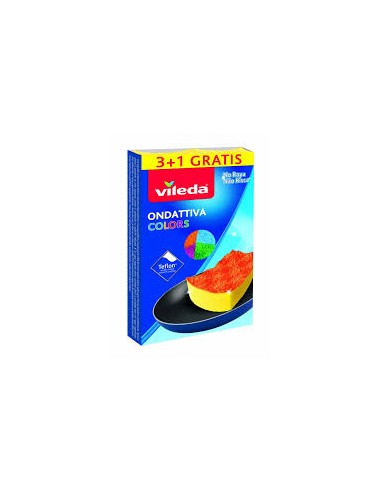 PANNI MICROFIBRA E PAVIMENTI: vendita online VILEDA CF 4 SPUGNE ONDATTIVA COLORS FHP in offerta