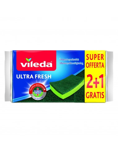 PANNI MICROFIBRA E PAVIMENTI: vendita online SPUGNE ABRASIVE ULTRA FRESH 2+1 162040 in offerta