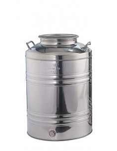 FUSTI E BIDONI: vendita online BIDONE IN ACCIAIO INOX 50 LT CON PREDISPOSIZIONE in offerta