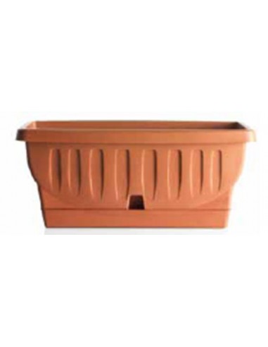 VASI E SOTTO VASI: vendita online FIORIERA NATURA 80 CM TERRACOTTA in offerta