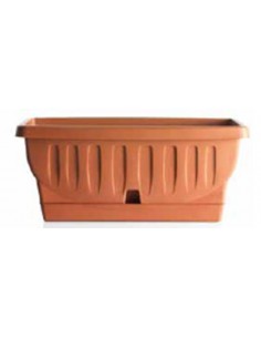 VASI E SOTTO VASI: vendita online FIORIERA NATURA 100 CM TERRACOTTA in offerta 2