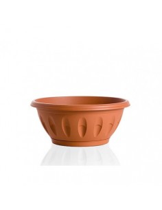 VASI E SOTTO VASI: vendita online CIOTOLA ALBA CON SOTTOVASO D 20 CM in offerta 2
