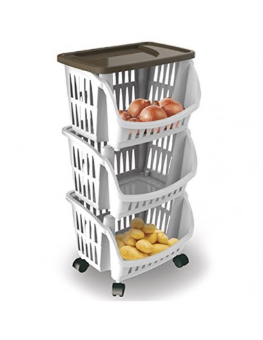 CARRELLI E MENSOLE: vendita online CARRELLO TIDY A 3 RIPIANI ASSORTITO in offerta