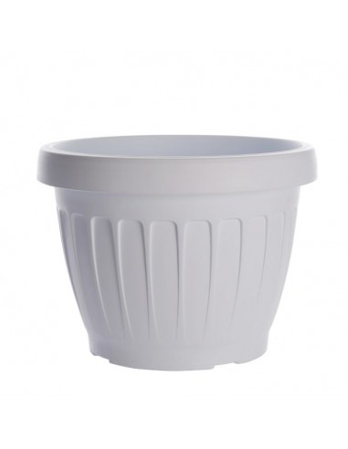 VASI E SOTTO VASI: vendita online VASO TERRA D 40 CM BIANCO in offerta