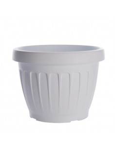 VASI E SOTTO VASI: vendita online VASO TERRA D 35 CM BIANCO in offerta 2