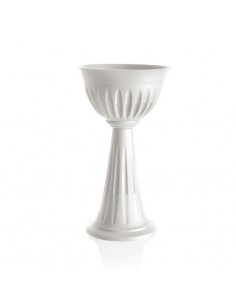 VASI E SOTTO VASI: vendita online VASO A COLONNA ALBA BIANCO in offerta 2
