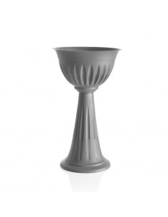 VASI E SOTTO VASI: vendita online VASO A COLONNA ALBA GRIGIO in offerta