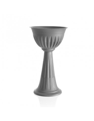 VASI E SOTTO VASI: vendita online VASO A COLONNA ALBA GRIGIO in offerta