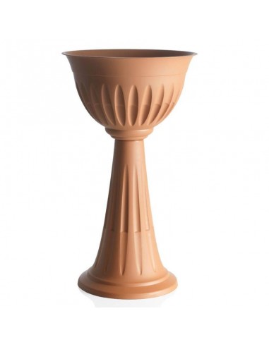 VASI E SOTTO VASI: vendita online VASO A COLONNA ALBA TERRACOTTA in offerta