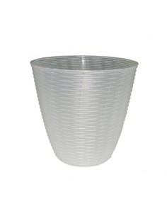 VASI E SOTTO VASI: vendita online PORTAVASO PAGLIA D 14 X H 13 CM TRASPARENTE in offerta 2