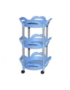 CARRELLI E MENSOLE: vendita online CARRELLO VOILA' IN PLASTICA 3 CESTE ASTROPLAST in offerta 2