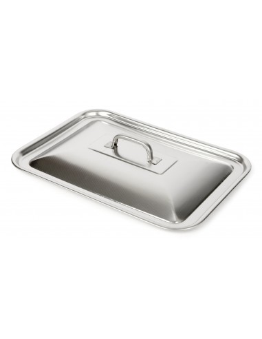 PENTOLE - COPERCHI ACCIAIO: vendita online COPERCHIO RETTANGOLARE 40CM INOX 10563 in offerta