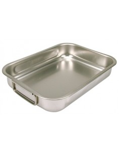 PENTOLE - COPERCHI ACCIAIO: vendita online TEGLIA DA FORNO IN ACCIAIO INOX QUADRATA 32X32 CM STEEL PAN in offerta