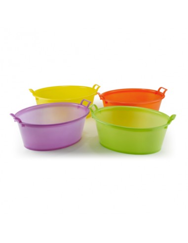 BACINELLE: vendita online BACINELLA OVALE 45X36X16CM COLORI ASSORTITI PLASTIME in offerta