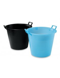 BACINELLE: vendita online MASTELLETTO 65 LT NERO 2 MANIGLIE PLASTIME in offerta