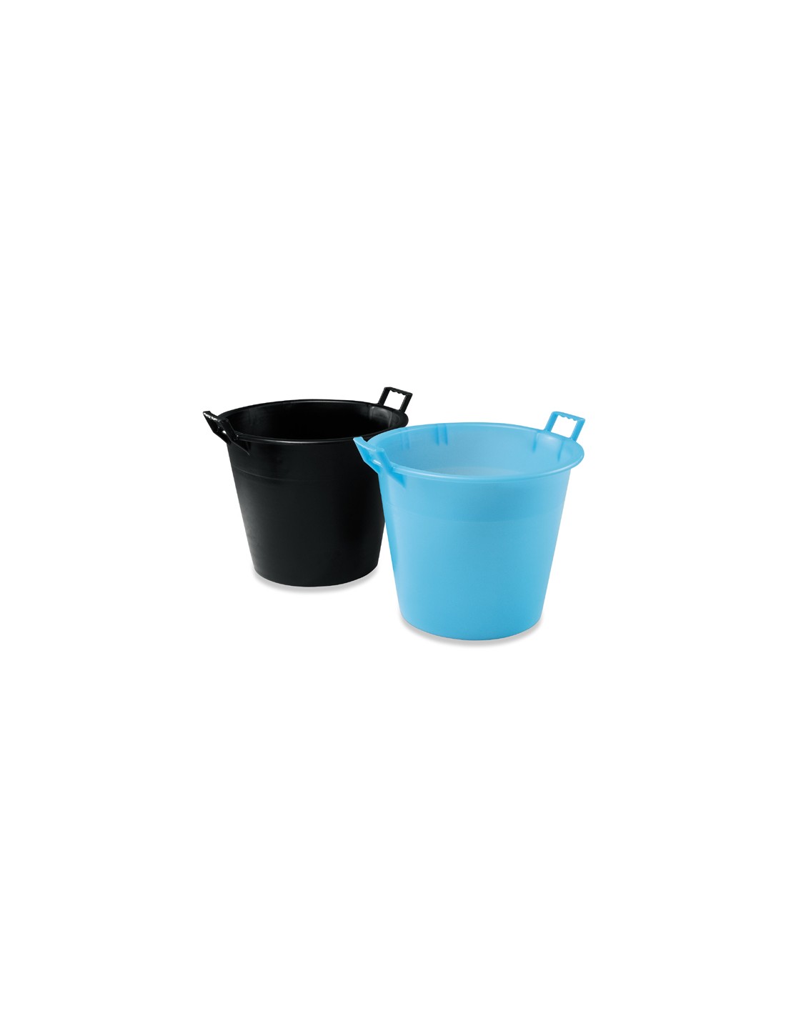BACINELLE: vendita online MASTELLETTO 65 LT NERO 2 MANIGLIE PLASTIME in offerta