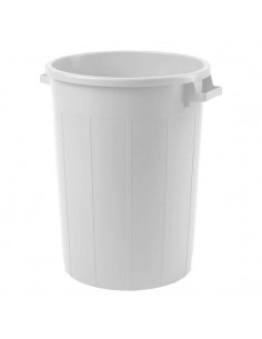 BIDONE IMMONDIZIA: vendita online BIDONE IN PLASTICA 120LT BIANCO C/COPERCHIO PLASTIME in offerta 2