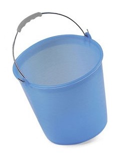 SECCHI IN PLASTICA: vendita online SECCHIO ADDA IN PLASTICA 9LT BIANCO/BLU PLASTIME in offerta