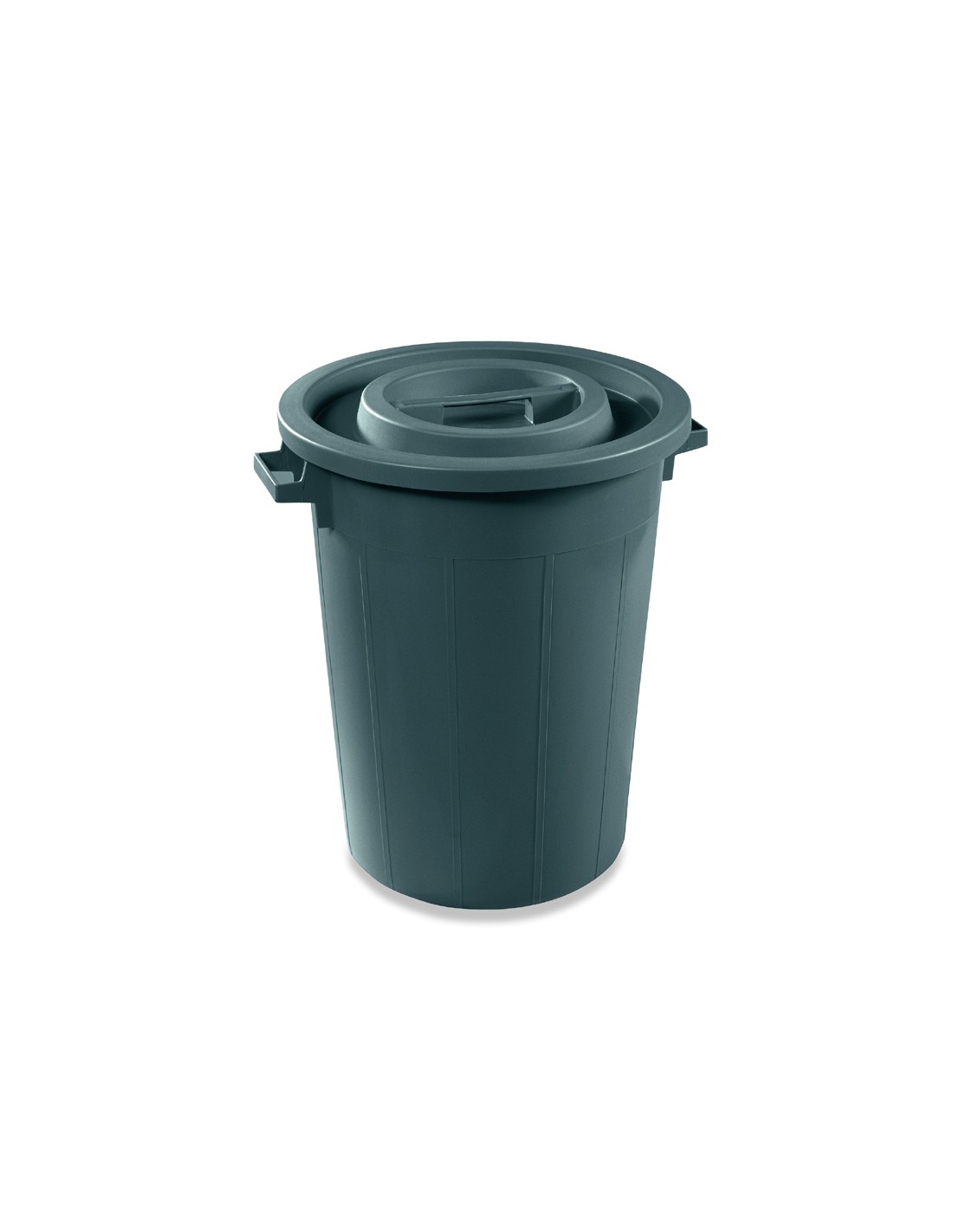 BIDONE IMMONDIZIA: vendita online BIDONE IN PLASTICA 50 LT NERO C/COPERCHIO PLASTIME in offerta