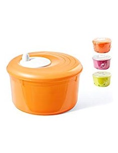 INSALATIERE E SCODELLE PLASTICA: vendita online CENTRIFUGA PER INSALATA TRASPARENTE ASSORTITA D.26 CM MELICONI in offerta