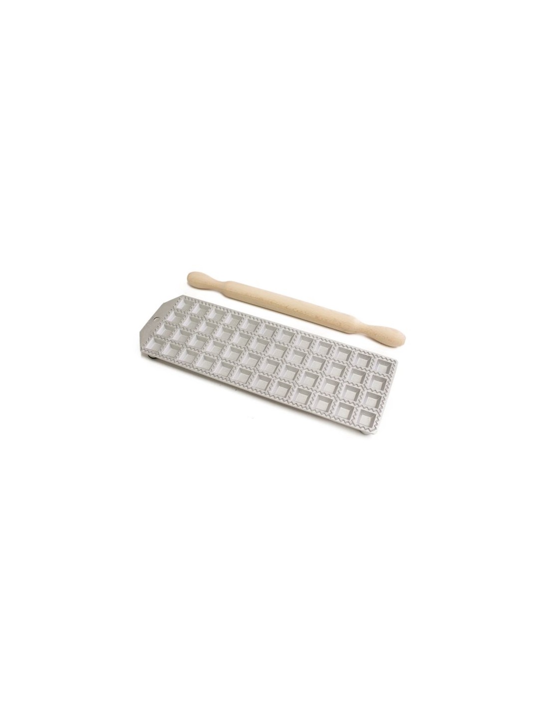 MACCHINE PASTA E UTENSILI: vendita online Imperia Raviolamp, stampo per 44 raviolini, alluminio, 30,5 x 12,7 x 2,5 cm in offerta