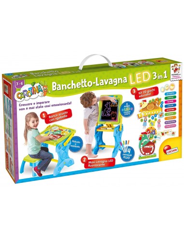 PRESCOLARI: vendita online CAROTINA 77465 BANCO SCUOLA LED 3IN1 in offerta