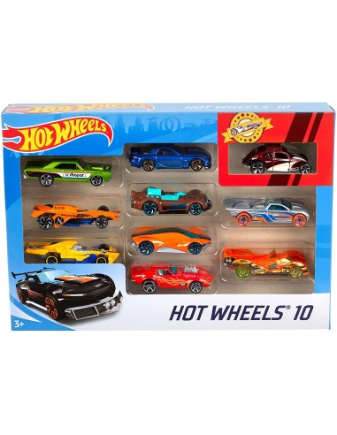 GIOCATTOLO PUBBLICIZZATO: vendita online HOTWHEELS 54886 CONFEZIONE 10 AUTO in offerta