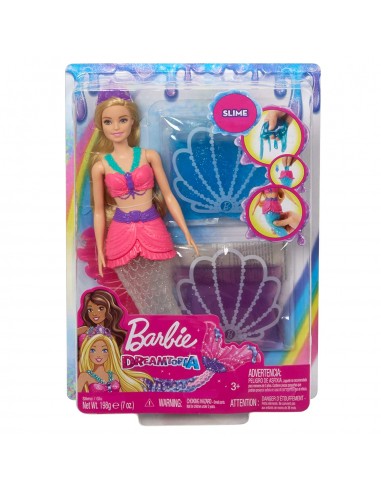 GIOCATTOLO PUBBLICIZZATO: vendita online BARBIE DREAMTOPIA SIRENA CON SLIME GKT75 in offerta