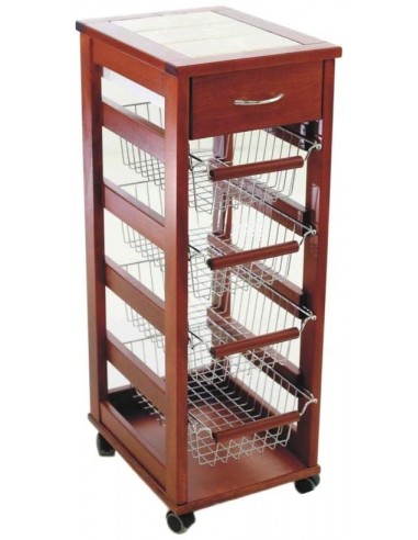 CARRELLI E MENSOLE: vendita online CARRELLO VESUVIO SALVASPAZIO CILIEGIO in offerta