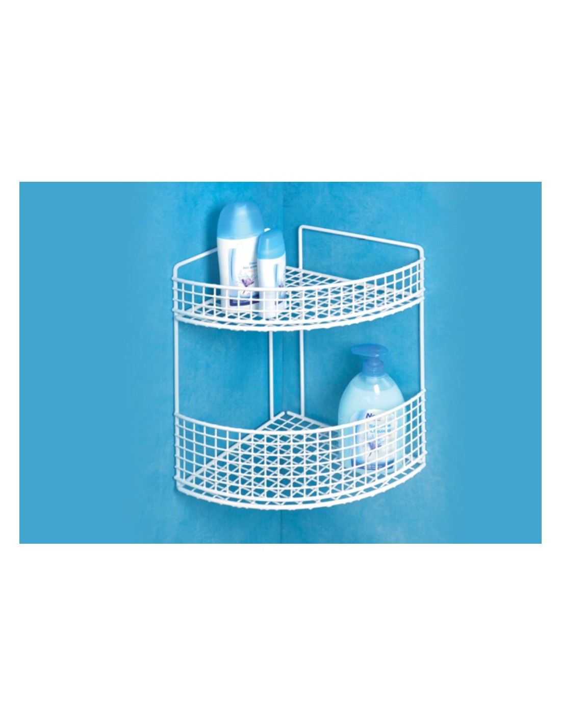 ACCESSORI VASCA E DOCCIA: vendita online ANGOLIERA BAGNO 2 PIANI PLASTIFICATO 24X24X33 CM FILTEX in offerta