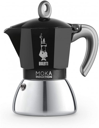 CAFFETTIERE E BOLLITORI: vendita online NEW MOKA INDUCTION 6 TZ BLACK in offerta