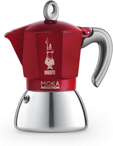 CAFFETTIERE E BOLLITORI: vendita online NEW MOKA INDUCTION 6 TZ RED in offerta