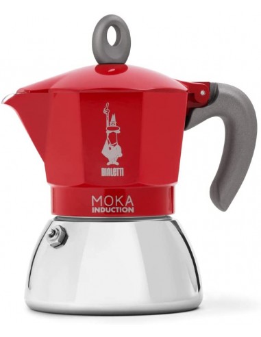 CAFFETTIERE E BOLLITORI: vendita online NEW MOKA INDUCTION 4 TZ RED in offerta