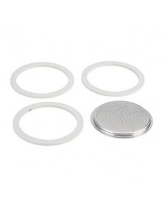 ACCESSORI E RICAMBI CAFFETTIERE: vendita online SET 3 GUARNIZIONI + FILTRO DI RICAMBIO PER BIALETTI 12 TZ 109746 in offerta