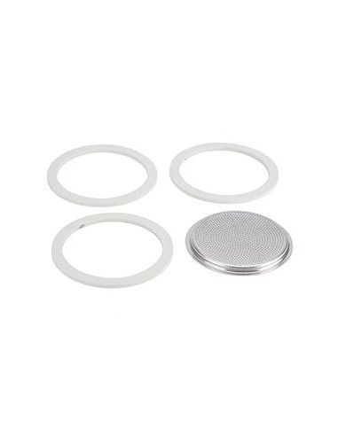 ACCESSORI E RICAMBI CAFFETTIERE: vendita online SET 3 GUARNIZIONI + FILTRO DI RICAMBIO PER BIALETTI 12 TZ 109746 in offerta