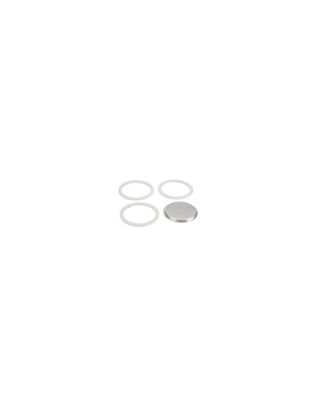 ACCESSORI E RICAMBI CAFFETTIERE: vendita online SET 3 GUARNIZIONI + FILTRO DI RICAMBIO PER BIALETTI 12 TZ 109746 in offerta