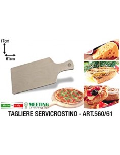 TAGLIERI: vendita online SERVICROSTINO IN LEGNO 61X17 CM MEETING in offerta 2