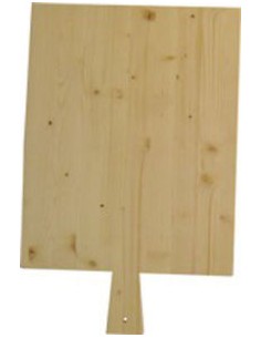 LINEA PANE E PIZZA: vendita online TAGLIERE PER PIZZA IN LEGNO 72X40 CM MEETING in offerta