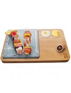 ACCESSORI VARI: vendita online TAGLIERE IN FAGGIO C/PIETRA OLLARE MEETING in offerta 2