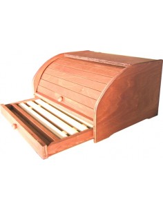 PORTAPANE E PORTAFRUTTA: vendita online PORTAPANE IN LEGNO CON CASSETTO 39X25X20,5 CM MEETING in offerta 2