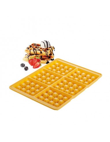 STAMPI SILICONE: vendita online TESCOMA STAMPO 6 WAFFEL IN SILICONE 21 X 27 CM 629342 in offerta