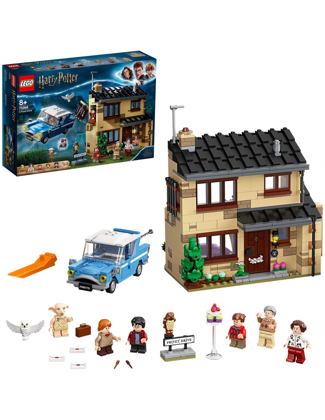GIOCATTOLO PUBBLICIZZATO: vendita online LEGO Harry Potter Privet Drive 75968, Casa Dursley con minifigure Dobby, civetta Edv...