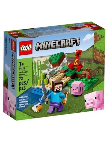 GIOCATTOLO PUBBLICIZZATO: vendita online MINECRAFT 21177 AGGUATO DEL CREEPER in offerta