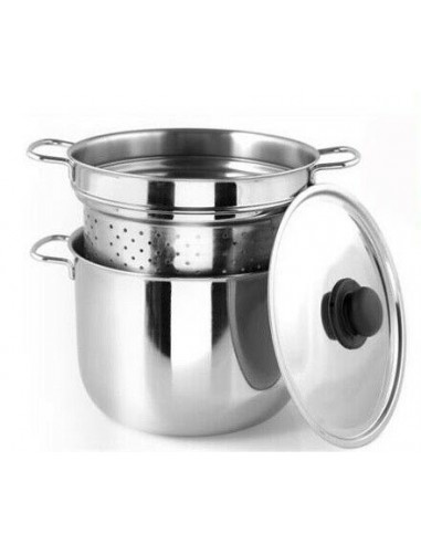 BOLLIPASTA: vendita online PENTOLA CUOCIPASTA IN ACCIAIO INOX CON COPERCHIO D.22 CM GNALI in offerta