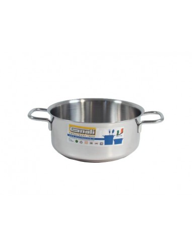 PENTOLE - COPERCHI ACCIAIO: vendita online REALTERM CASSERUOLA FONDA D.24 CM CON 2 MANICI GNALI in offerta